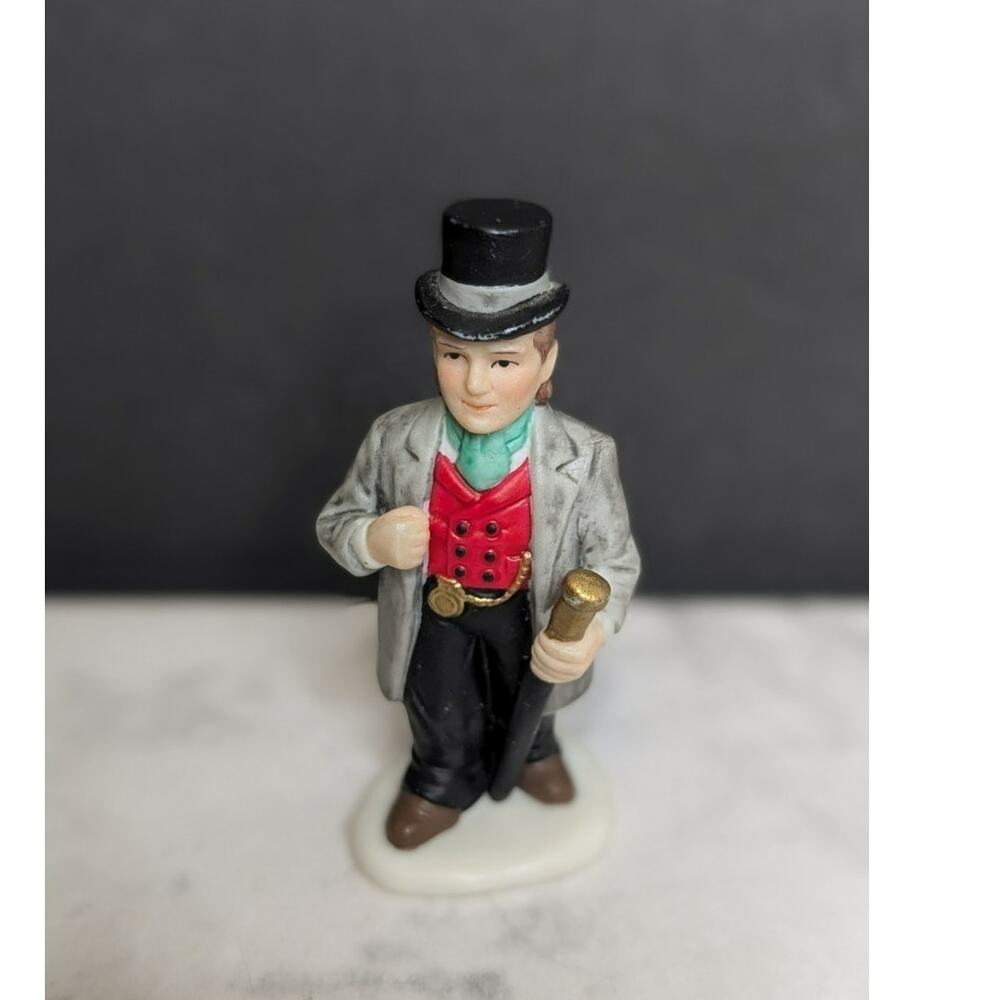 Vintage Lefton Colonial Village Morton Manchester figure Holiday Christmas